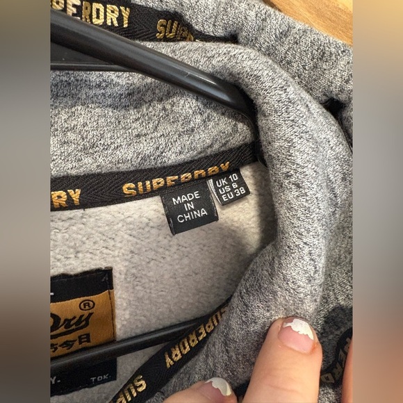 NWOT- WOMANS SUPERDRY ORANGE LABEL ELITE ZIP UP HOODIE - Picture 4 of 9